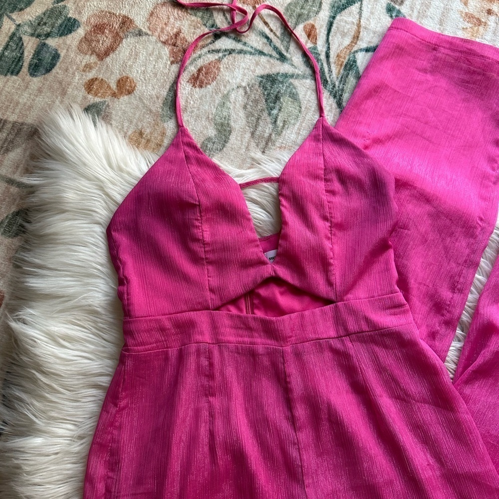 SUPERDOWN Sarah Halter Jumpsuit In Pink - Picture 4 of 6